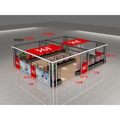 万达广场服装快闪店发光桁架商场中庭特卖展架商超铝合金促销框架图5