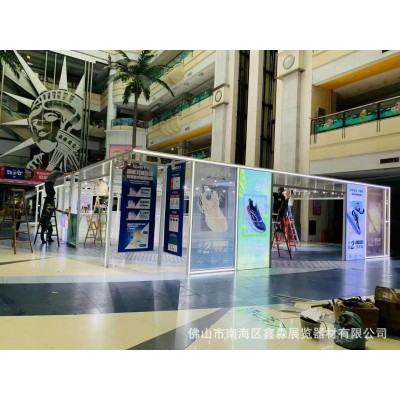 万达广场服装快闪店发光桁架商场中庭特卖展架商超铝合金促销框架图2