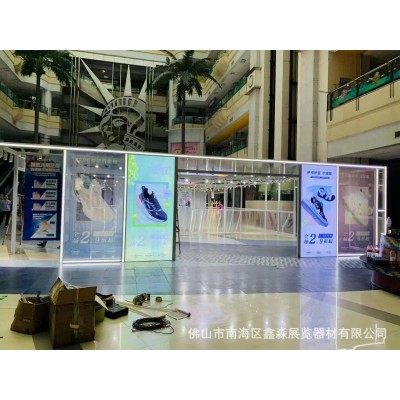 万达广场服装快闪店发光桁架商场中庭特卖展架商超铝合金促销框架图4