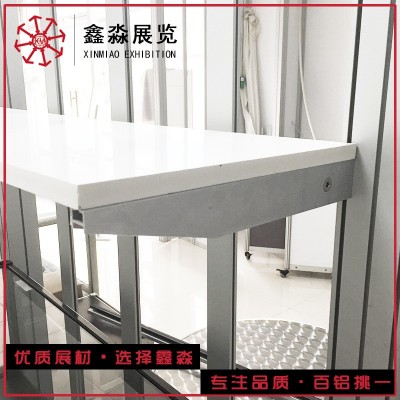 展会垂直托条展览会扣标准展位垂直比价层板架八棱柱配件托架标摊图3