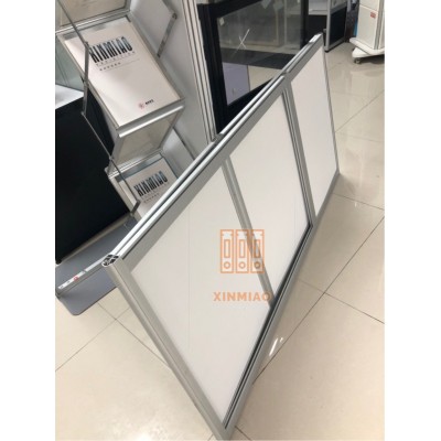 会展标摊前台桌 展览折叠咨询台直播间样品展示架玻璃珠宝展示柜图2