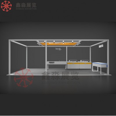 万达商场快闪店展架搭建框架铝材 小天才方铝发光灯临时移动快装图3