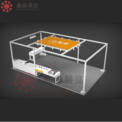 万达商场快闪店展架搭建框架铝材 小天才方铝发光灯临时移动快装图5