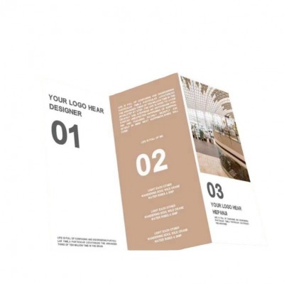 宣传单三折页彩印双面广告纸设计双胶纸铜板纸打印a4单折 页印刷厂图4