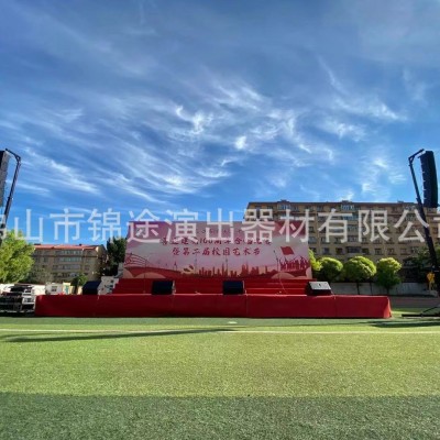 手摇升降架 音响挂架 起重架 伸缩脚移动架 线阵手摇架图5