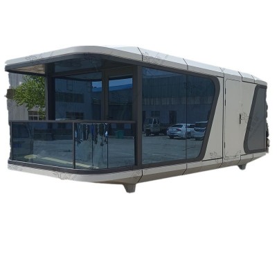 定制太空舱移动房屋 景区住人高档太空舱酒店 移动苹果舱驿站图5