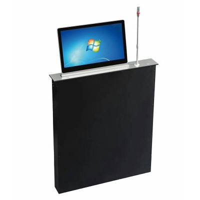 无纸化会议升降器液晶升降一体机升降话筒会议桌触摸屏桌牌升降器图5