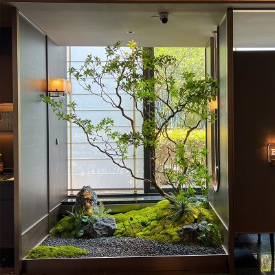 仿真马醉木橱窗造景植物室内高端仿生绿植装饰树大型假树简约景观图5