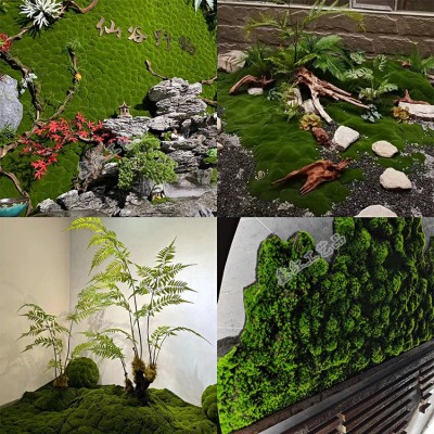 仿真苔藓草皮微景观盆景造景装饰 假苔藓青苔植物墙绿植人造草坪图4