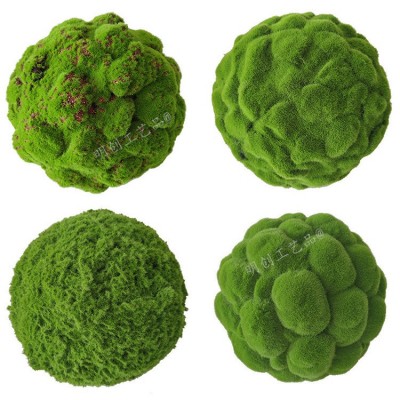 仿真苔藓球圆球草球婚庆橱窗商场陈列布置摆设 酒店吊顶青苔球