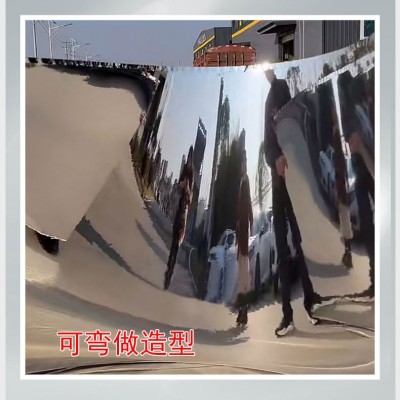 镜面木饰面板 护墙板PET镜商业空间婚庆舞台装饰装修吊顶镜面墙贴图3