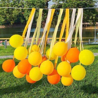 ins野餐春游彩色流苏气球户外拍照幼儿园文创舞台背景场景布置图2