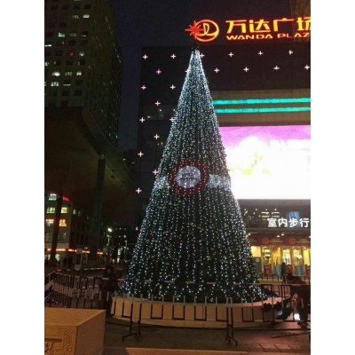 大型圣诞树商场酒店购物中心装饰大厅装饰圣诞节美陈景观吊饰图4