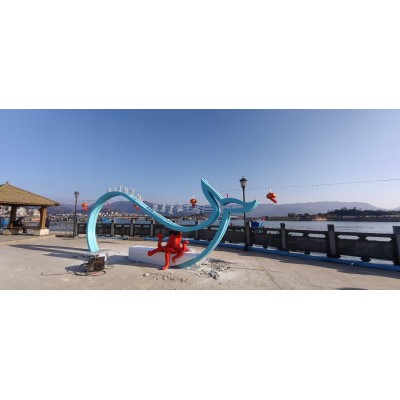 农庄城市地标景区网红拍照美陈公园引流发光字打卡露营地标识图4