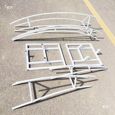 新款婚庆道具铁艺牛角门婚礼门婚礼布置舞台金色拱门背景摆件图4