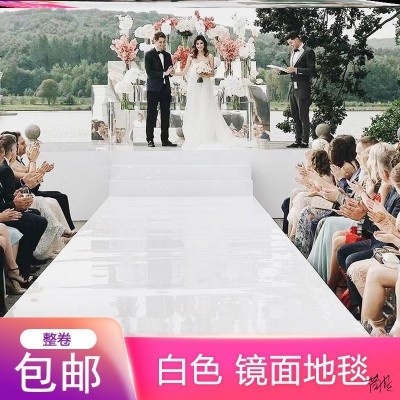 婚庆镜面地毯拍摄镜面反光婚庆银色烤漆镜面纸t台秀舞台背景布图2