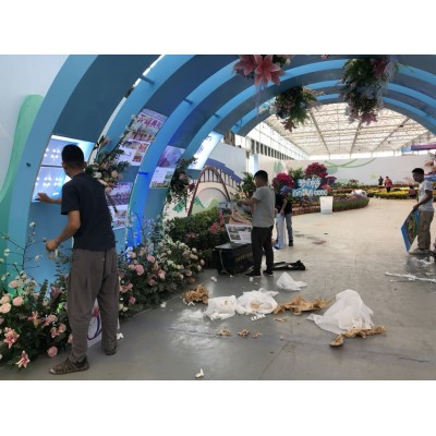 立体英文双喜字美陈装饰小品浪漫婚庆宴会背景舞台橱窗道具拍照区图3