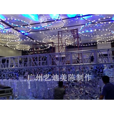 新款舞台美陈道具月亮造型主题创意婚礼场景布置节日装饰雕塑图3