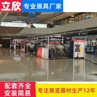 商场超市展示架 铝合金开口发光方柱快闪店展架饰柜酒柜 摊位展架图3