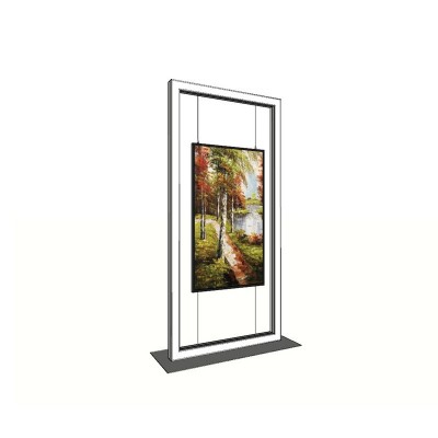 落地式发光广告展示架商场展厅会议室双面便携式铝合金指引牌展架图4