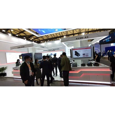 珠海电子展凌云光L形展台搭建展台设计特装搭建设计公司制作工厂图2