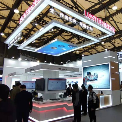 珠海电子展凌云光L形展台搭建展台设计特装搭建设计公司制作工厂图3