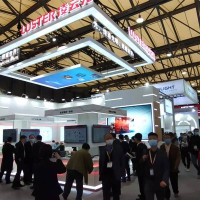 珠海电子展凌云光L形展台搭建展台设计特装搭建设计公司制作工厂图4