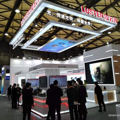 珠海电子展凌云光L形展台搭建展台设计特装搭建设计公司制作工厂图5