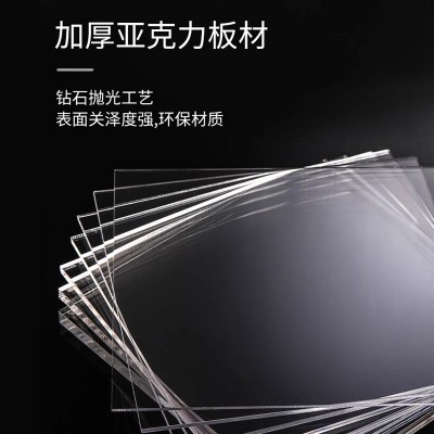 亚克力展示牌高透明板有机玻璃片亚条塑料隔板展示盒挡板广告牌图3