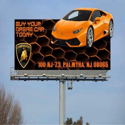 户外机场抗风防腐蚀双面广告塔 设计制作安装图5