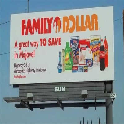 户外机场抗风防腐蚀双面广告塔 设计制作安装图2