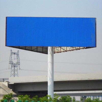 设计安装方便三面广告牌 千禧高硬度彩色单立柱擎天柱图3