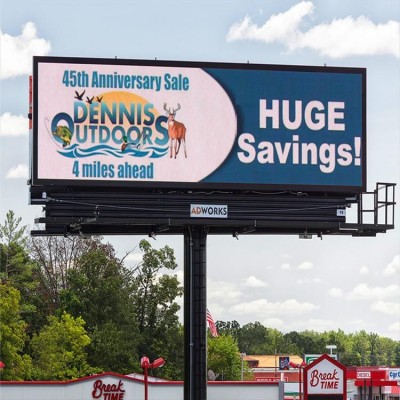 规格多样 立交桥两侧抗腐蚀单面广告牌 设计施工图2