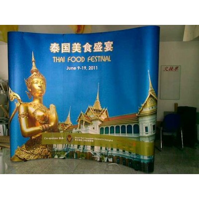 广电通信广告/展览器材 易拉宝 X架防风展架拉网快幕秀图4