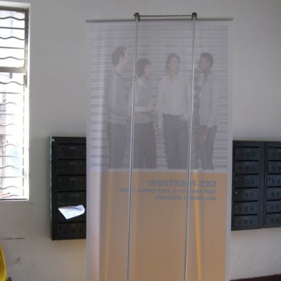 广电通信广告/展览器材 易拉宝 X架防风展架拉网快幕秀图5