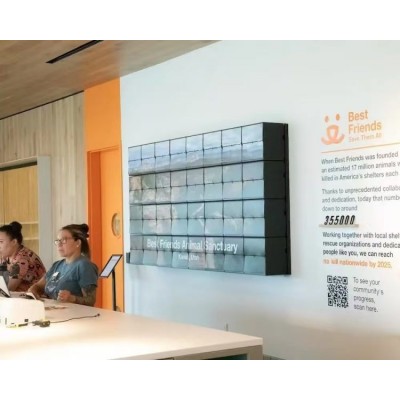 天一印象 标识导视系统 商业美陈机械矩阵翻牌屏动态翻页屏 制作优良图2