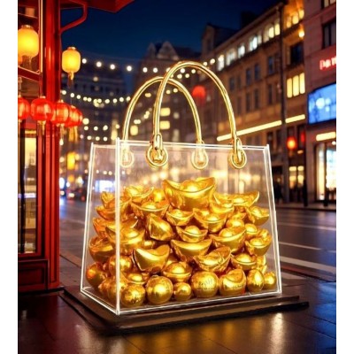 2025新春蛇年商业综合金元宝美陈装饰设计制作 布置 天一印象图4