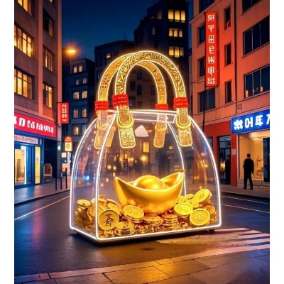 2025新春蛇年商业综合金元宝美陈装饰设计制作 布置 天一印象图5