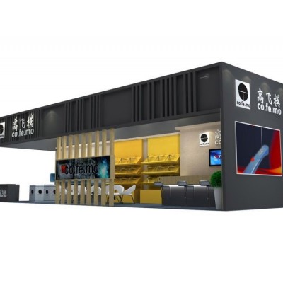 布艺展位快速搭建 摊位重复使用展示架展会设计搭建服务 波镨展览图3