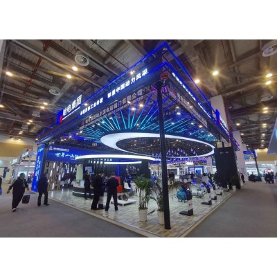 桁架展位搭建设计公司烘焙展览会展中心展台设计装修制作布置图2