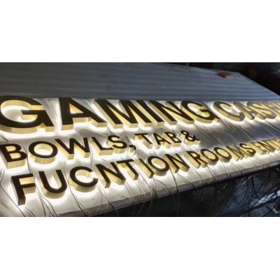 南京金属字制作 不锈钢烤漆发光字 户外亮化工程 门头发光 灯箱广告图5