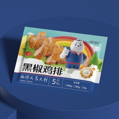 包装袋设计 冷冻冷鲜海鲜食品包装 黑椒鸡排鸡块预制菜包装