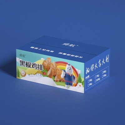 包装袋设计 冷冻冷鲜海鲜食品包装 黑椒鸡排鸡块预制菜包装图4