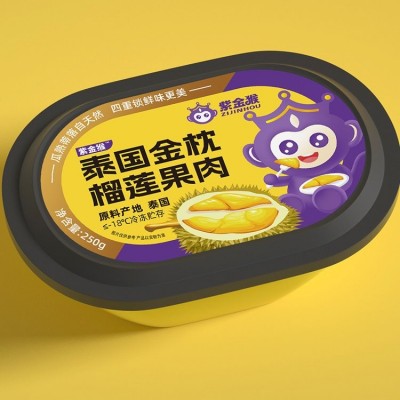 食品包装设计/冷鲜/包装创意及策划/榴莲包装图2