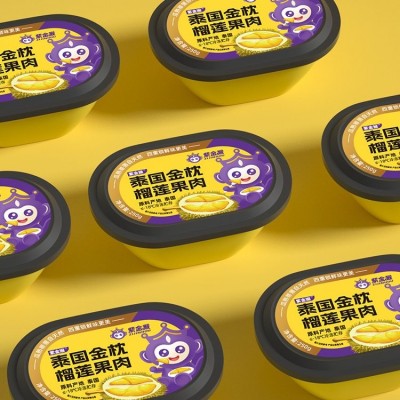 食品包装设计/冷鲜/包装创意及策划/榴莲包装图3