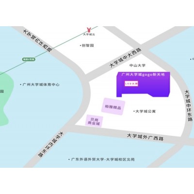 广州户外广告 大学城GOGO新天地LED屏媒体招商 品牌推广找朝闻通图2