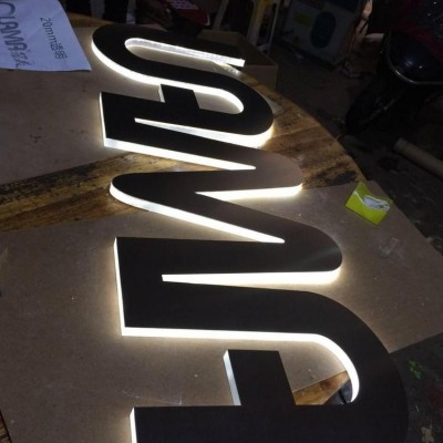 3D发光字门牌 创意发光广告 颜色鲜艳 物流配送 铁佰亿广告图5