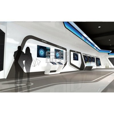 品邦展会展厅设计，展览展示设计策划服务，展厅搭建-烽火科技展图3