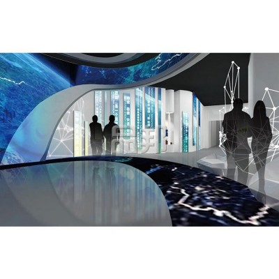 品邦展会展厅设计，展览展示设计策划服务，展厅搭建-烽火科技展图2