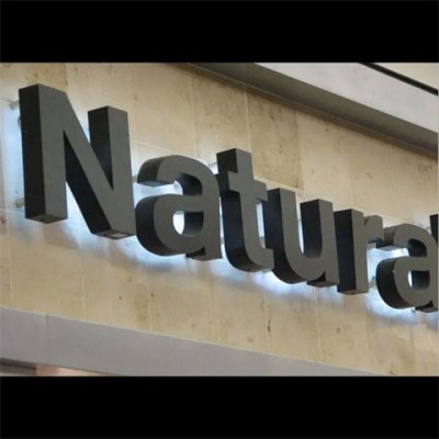 制作高脚背发光字 钛金背不锈钢包边led背光字图4